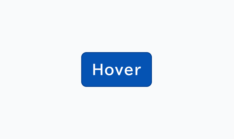 Hover状態のButton。Enable状態よりも濃い青色を基調としたSolidのボタンです。