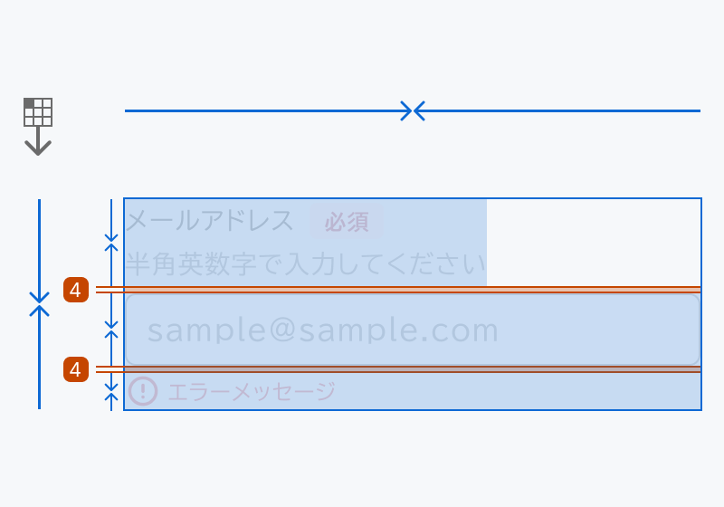 Formの寸法仕様を示す図。