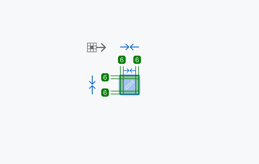 smサイズの寸法仕様を示す図。