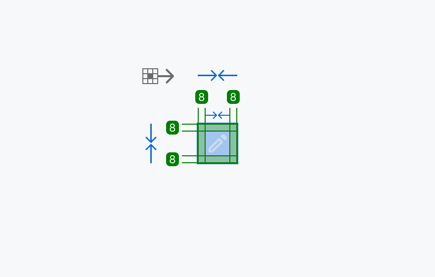 mdサイズの寸法仕様を示す図。