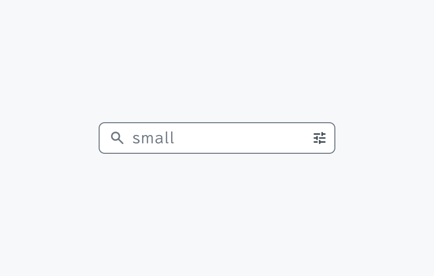 Size smのInput Search。