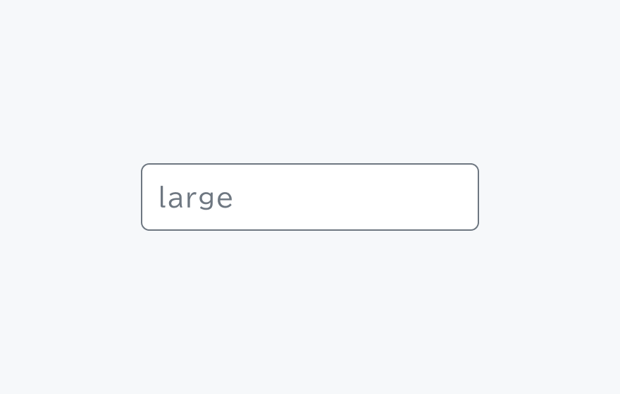Size lgのInput。