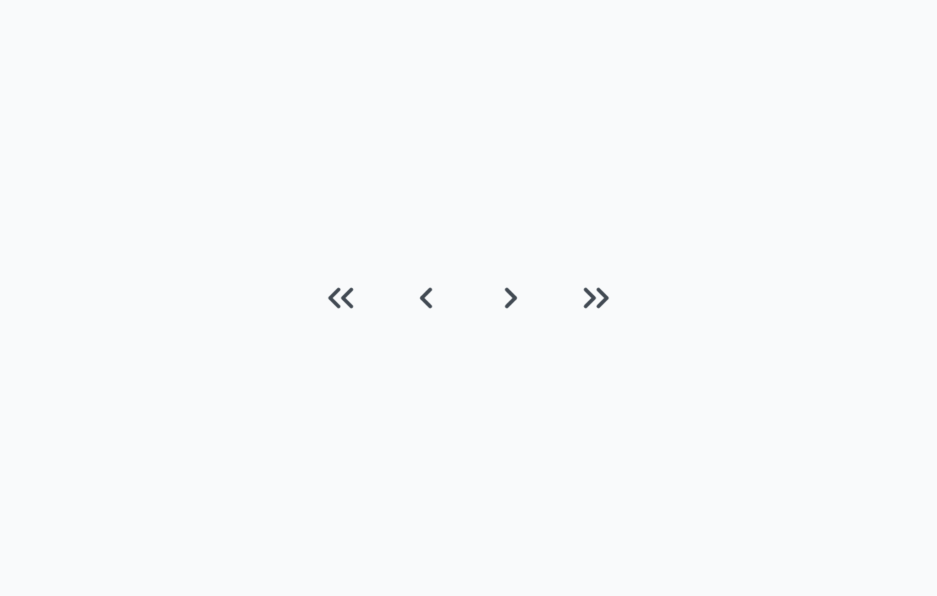 isEdgesがTrue、isPagesがFalseのPagination。ページ番号は表示されず、「最初へ」「前へ」「次へ」「最後へ」の移動ボタンのみが順に表示されています。
