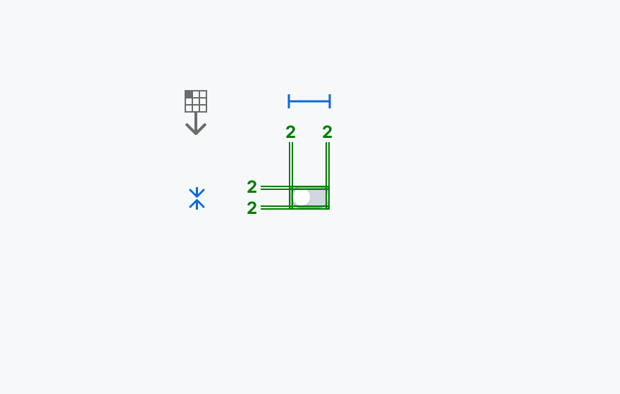smの寸法仕様を示す図。
